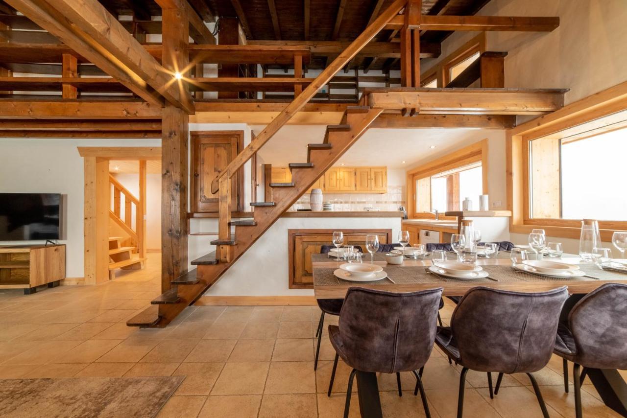 Chalet Vue Mont-Blanc, +4 Chambres, Cheminee Megève Exteriör bild